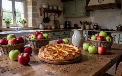 Dégustez une authentique patisserie normande aux pommes recouverte de pate fondante
